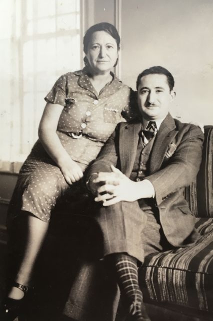 photo of Joe Black with his mother, Anna (Finkelstein) Black