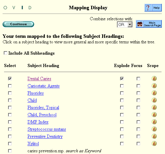 Your term mapped to the following...