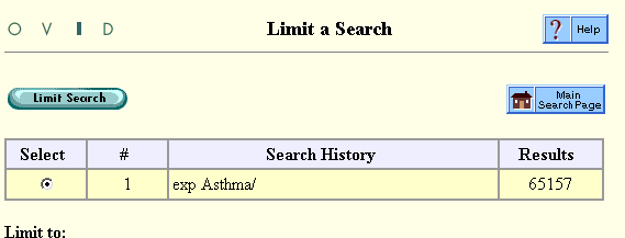 Limit Search