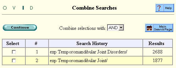 Combine Searches