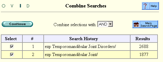 Combine Searches