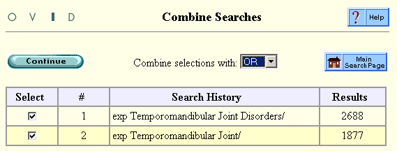 Combine Searches